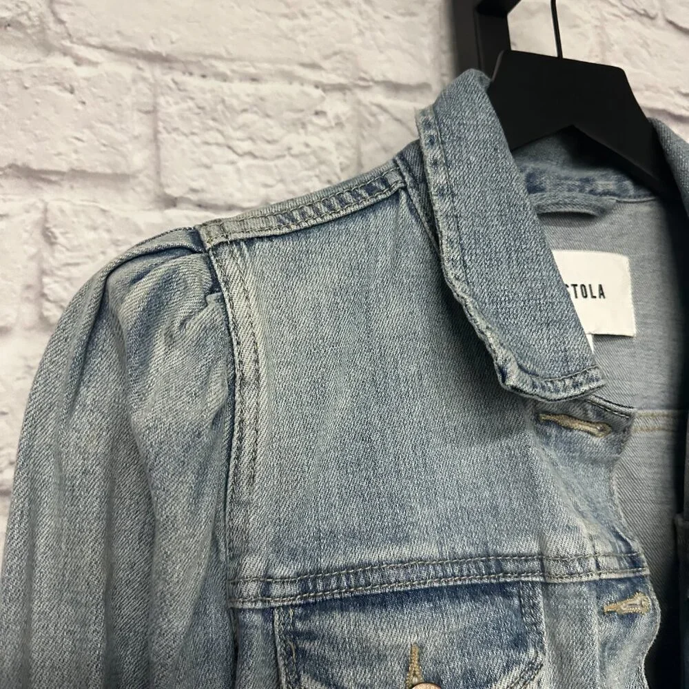 Pistola puff shoulder denim jacket - Picture 2 of 4